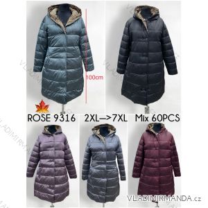 Kabát jesenný s kapucňou nadrozmer (2XL-7XL) ELLEN ROSE ELR239316
