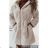Kabát kožúšok dlhý rukáv dámsky (S/M ONE SIZE) TALIANSKA MÓDA IMWBL23043