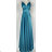 Šaty elegantné spoločenské na ramienka dámske (S/M ONE SIZE) TALIANSKA MÓDA IMPBB2480870bl
