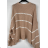 Sveter dlhý rukáv dámsky prúžok (S/M ONE SIZE) TALIANSKA MÓDA IMPBB23J23139