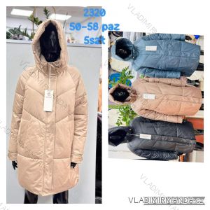 Kabát zimný s kapucňou dámsky nadrozmer (50-58) POLSKÁ MÓDA PMWBG232320