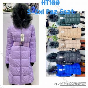 Kabát zimný s kapucňou dámsky (S-2XL) POLSKÁ MÓDA PMWBG23HT100
