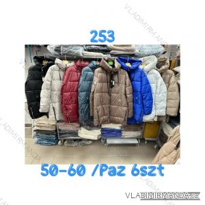 Kabát zimný s kapucňou dámsky nadrozmer (50-60) POLSKÁ MÓDA PMWBG23253