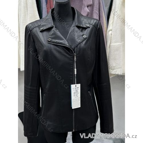 Bunda koženková dámska nadrozmer (3XL-7XL) POLSKÁ MÓDA PMWBG23814