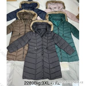 Kabát zimný dámsky nadrozmer (3XL-7XL) POLSKÁ MÓDA PMWD232289B