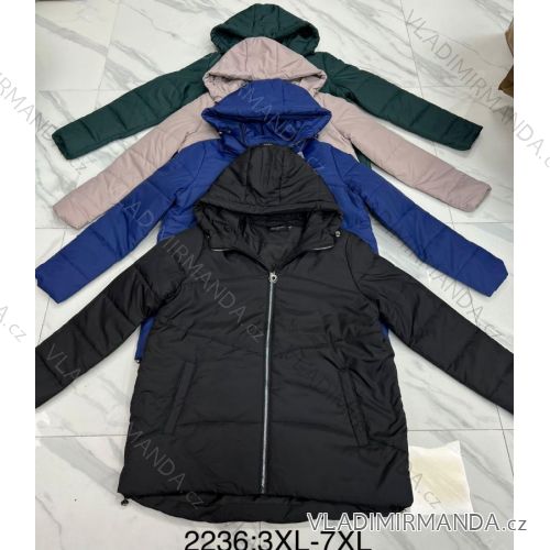 Bunda zimná dámska nadrozmer (3XL-7XL) POLSKÁ MÓDA PMWD232236B