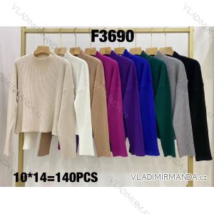 Sveter úpletový dlhý rukáv dámsky (S/M ONE SIZE) TALIANSKA MÓDA IMWKK23F3690