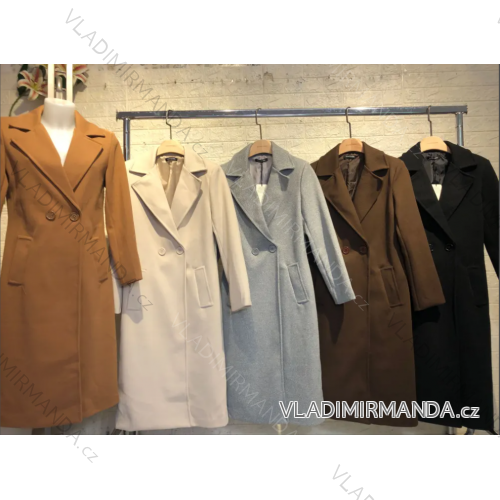 Kabát flaušový dlhý rukáv dámsky (S/M ONE SIZE) TALIANSKA MÓDA IMPGM23234021