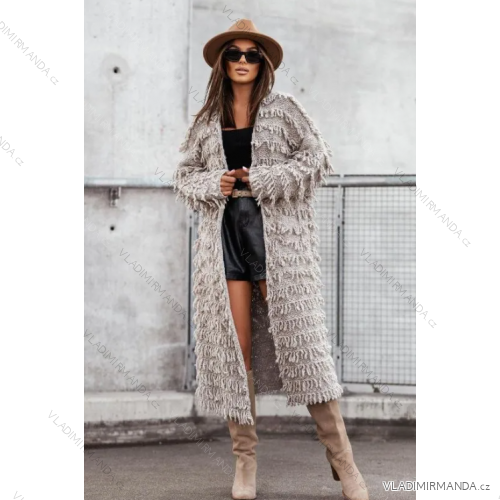 Cardigan pletený dlhý rukáv dámsky (S/M ONE SIZE) TALIANSKA MÓDA IMPGM238177