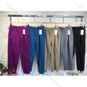Nohavice elegantné dlhé dámske (S/M ONE SIZE) TALIANSKA MÓDA IMPGM2316533