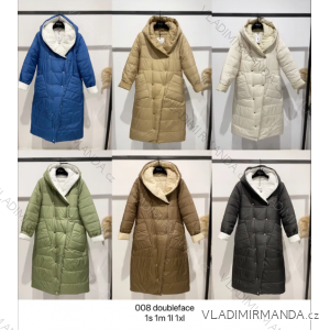 Kabát zimný obojstranný dlhý rukáv dámsky (S-XL) TALIANSKA MÓDA IMPTI23TR2023008