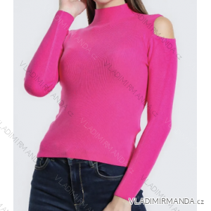Sveter s rolákom dlhý rukáv dámsky (S/M ONE SIZE) TALIANSKA MÓDA IMPMD238096