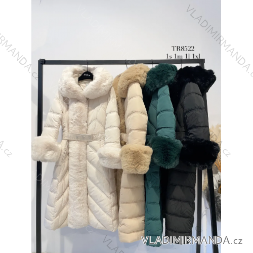 Kabát zimný dlhý rukáv dámsky (S-XL) TALIANSKA MÓDA IMPTI23TR8522