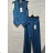 Súprava elegantné nohavice dlhé a vesta dámska (S/M ONE SIZE) TALIANSKA MÓDA IMPGM238819/16602