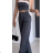 Súprava elegantné nohavice dlhé a croptop dámska (S/M ONE SIZE) TALIANSKA MÓDA IMPGM2303041/06076