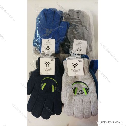Rukavice prstové detské dievčenské (14-18 cm) YoClub PV323R-0119C
