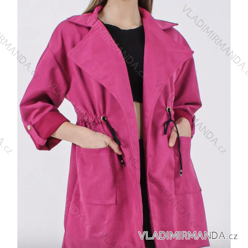 Kabát dlhý rukáv dámsky (S/M ONE SIZE) TALIANSKA MÓDA IMPLI239396