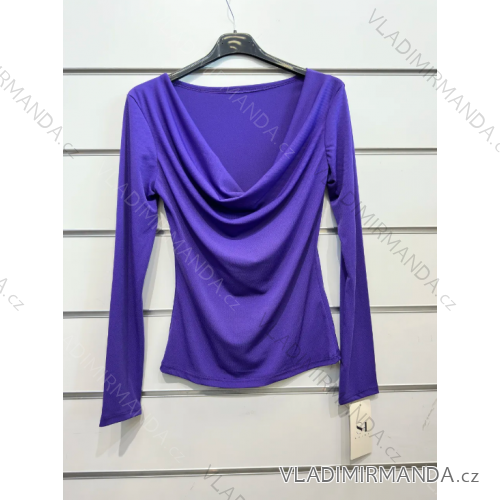 Tričko dlhý rukáv dámske (S/M ONE SIZE) TALIANSKA MÓDA IMPSH233081A