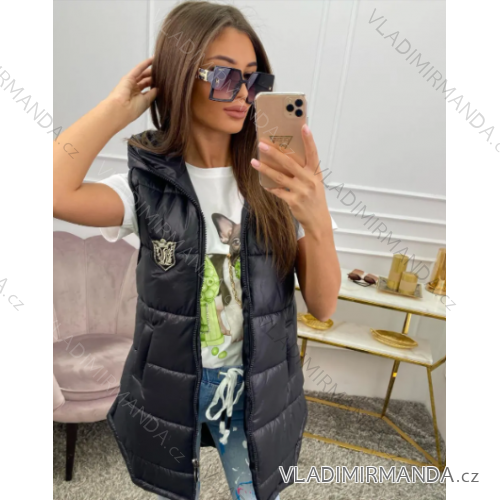 Vesta šusťáková bez rukávu dámska (S/M ONE SIZE) TALIANSKA MÓDA IMPSH2388115