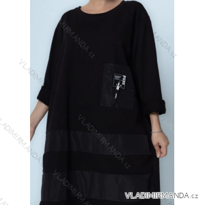 Šaty oversize dlhý rukáv dámske (S/M ONE SIZE) TALIANSKA MÓDA IMPLI2337434