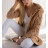 Cardigan pletený dlhý rukáv dámska (S/M ONE SIZE) TALIANSKA MÓDA IMPSH233091