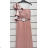 Šaty dlhé spoločenské na ramienka dámske (S/M ONE SIZE) TALIANSKA MÓDA IMPSH24L671 červená S/M