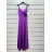 Šaty dlhé spoločenské na ramienka dámske (S/M ONE SIZE) TALIANSKA MÓDA IMPSH245398 béžová S / M