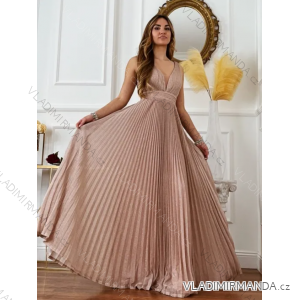 Šaty dlhé spoločenské bez rukávu dámske (S/M ONE SIZE) TALIANSKA MÓDA IMPSH2480103