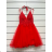 Šaty krátke spoločenské na ramienka dámske (S/M ONE SIZE) TALIANSKA MÓDA IMPSH2460050 béžová S/M