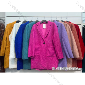 Kabát baránkový dlhý rukáv dámsky (S/M ONE SIZE) TALIANSKA MÓDA IMPSH2321301