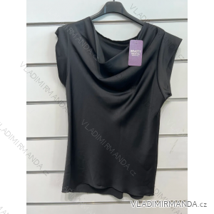 Tričko elegantný krátky rukáv dámske (S/M ONE SIZE) TALIANSKA MÓDA IMPSH231563