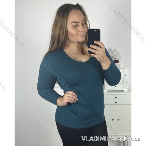 Sveter oversize dlhý rukáv dámsky nadrozměr (XL/2XL ONE SIZE) TALIANSKÁ MÓDA IM723KRISTY