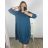 Šaty volnočasové dlouhý rukáv nadrozměr dámske (2XL/3XL ONE SIZE) TALIANSKA MÓDA IM723MILANO