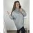 Sveter prodloužený s rolákem dlouhý rukáv dámsky (4XL/5XL ONE SIZE) TALIANSKÁ MÓDA IMS23RIMINI