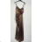 Šaty dlhé elegantné spoločenské na ramienka dámske (S/M/L ONE SIZE) TALIANSKA MÓDA IMPBB23B23376
