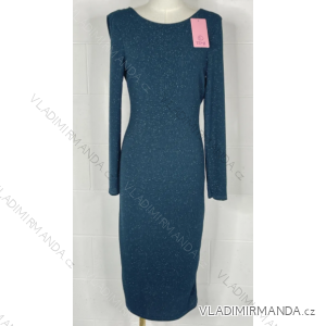 Šaty dlhý rukáv dámske (S/M ONE SIZE) TALIANSKA MÓDA IMPBB23A12303