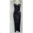Šaty dlhé elegantné na ramienka dámske (S/M ONE SIZE) TALIANSKA MÓDA IMPBB23A38267
