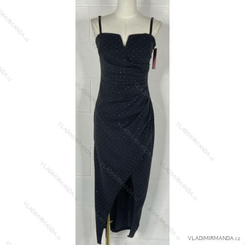 Šaty dlhé elegantné na ramienka dámske (S/M ONE SIZE) TALIANSKA MÓDA IMPBB23C30334