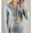 Sveter krátky dlhý rukáv dámsky (S/M ONE SIZE) TALIANSKA MÓDA IMPBB23I649602