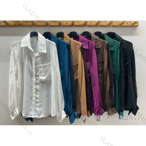 Košeľa dlhý rukáv dámska (S/M ONE SIZE) TALIANSKA MÓDA IMPDY23HX27105