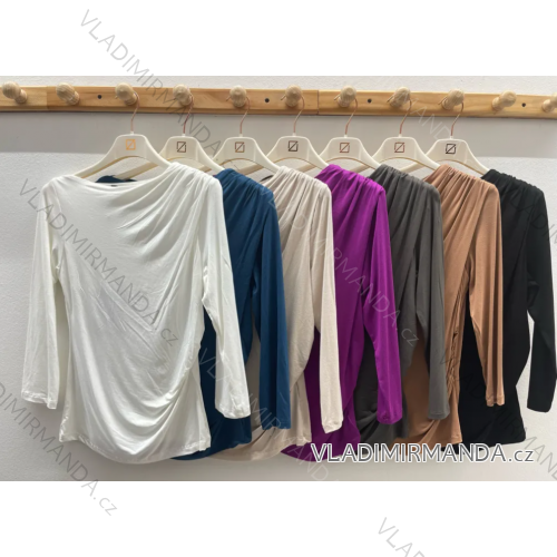 Tričko dlhý rukáv dámske (S/M ONE SIZE) TALIANSKA MÓDA IMPDY23ZPOI22117