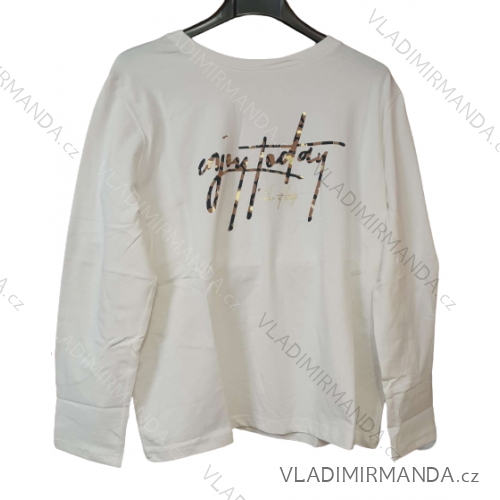 Tričko dlhý rukáv dámske (S-XL) TURECKÁ MÓDA TMAA233972/DU biela S/M