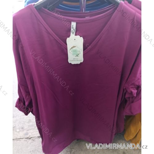 Tunika dlhý rukáv dámska nadrozměr (3XL/4XL ONE SIZE) TALIANSKÁ MÓDA IM723054