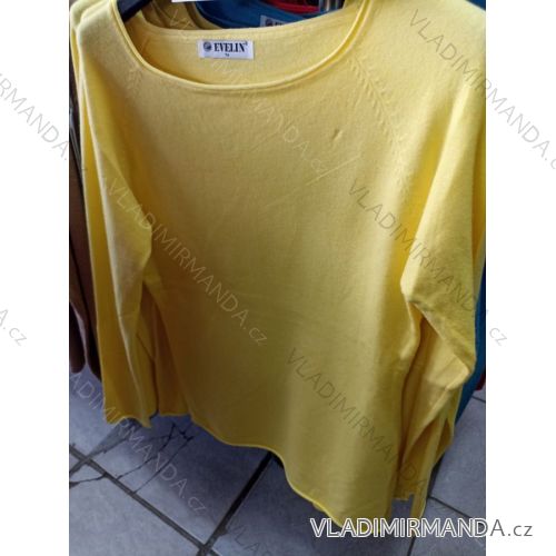 Sveter slabý úpletový dlhý rukáv dámsky (L/XL ONE SIZE) TALIANSKA MóDA IM723058
