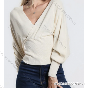 Sveter dlhý rukáv dámsky (S/M ONE SIZE) TALIANSKA MÓDA IMPBB23Z1183