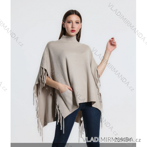 Pončo krátky rukáv dámske (S/M ONE SIZE) TALIANSKA MÓDA IMPDY23ZS9094