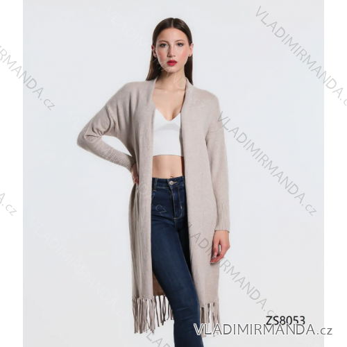 Cardigan úpletový dlhý rukáv dámsky (S/M ONE SIZE) TALIANSKA MÓDA IMPDY23ZS8053