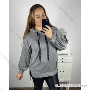 Mikina dlhý rukáv dámske nadrozmer (3XL/4XL ONE SIZE) TALIANSKA MóDA IM423ROYA