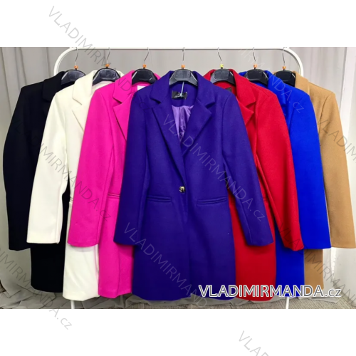 Kabát flaušový dlhý rukáv dámsky (S-2XL) TALIANSKA MÓDA IMPLP2373300014