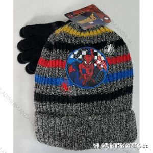 Súprava čiapky a rukavice zimné prstové spiderman detská chlapčenská (ONE SIZE) SETINO HW4093